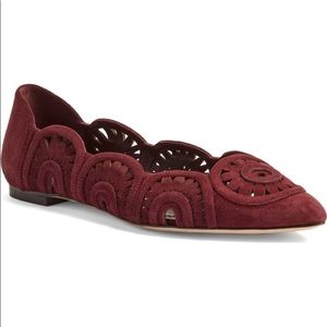Tory Burch Leyla Flats in Port